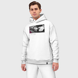 Мужской костюм оверсайз Танжиро: никогда не сдавайся, цвет: белый — фото 2