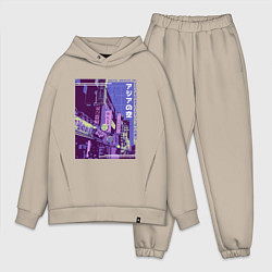 Мужской костюм оверсайз Neon Asian Street Vaporwave