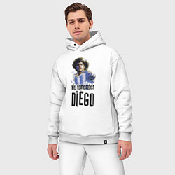 Мужской костюм оверсайз Диего Марадона Аргентина, цвет: белый — фото 2