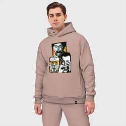 Мужской костюм оверсайз Trainspotting, цвет: пыльно-розовый — фото 2