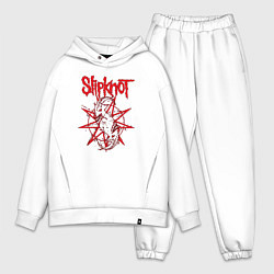 Мужской костюм оверсайз Slipknot Slip Goats Art, цвет: белый