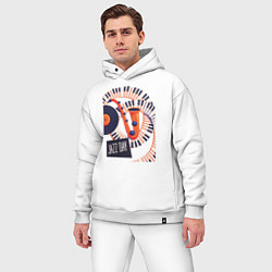 Мужской костюм оверсайз Джаз, цвет: белый — фото 2