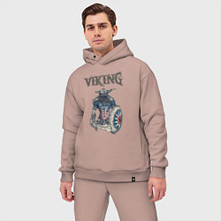 Мужской костюм оверсайз Викинг Viking Воин Z, цвет: пыльно-розовый — фото 2