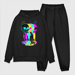 Мужской костюм оверсайз 4 ЧЕРЕПА SKULLS NEON