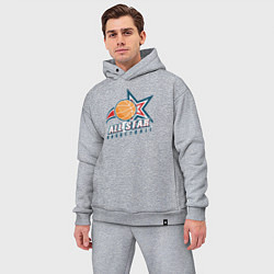 Мужской костюм оверсайз All star basketball, цвет: меланж — фото 2