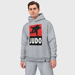 Мужской костюм оверсайз Judo, цвет: меланж — фото 2