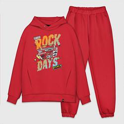 Мужской костюм оверсайз Rock Days, цвет: красный
