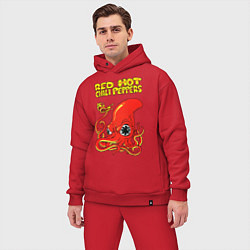 Мужской костюм оверсайз RED HOT CHILI PEPPERS, цвет: красный — фото 2