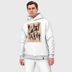 Мужской костюм оверсайз Sex Education Половое воспитание, цвет: белый — фото 2