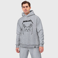 Мужской костюм оверсайз METALLICA МЕТАЛЛИКА, цвет: меланж — фото 2