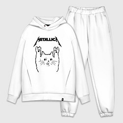 Мужской костюм оверсайз METALLICA МЕТАЛЛИКА, цвет: белый