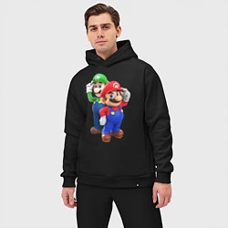 Мужской костюм оверсайз Mario Bros, цвет: черный — фото 2