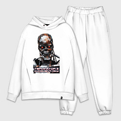 Мужской костюм оверсайз Terminator T-800, цвет: белый