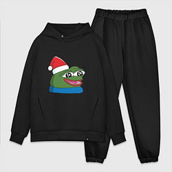 Мужской костюм оверсайз Pepe, pepe happy, Пепе хеппи, pepe happy new year, цвет: черный