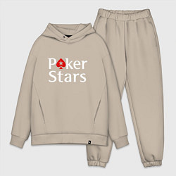Мужской костюм оверсайз PokerStars логотип
