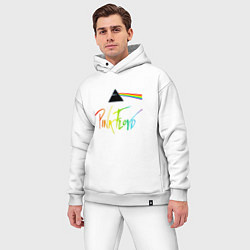 Мужской костюм оверсайз PINK FLOYD COLOR LOGO, цвет: белый — фото 2