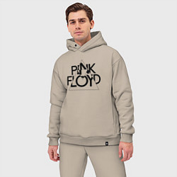 Мужской костюм оверсайз PINK FLOYD LOGO ПИНК ФЛОЙД, цвет: миндальный — фото 2