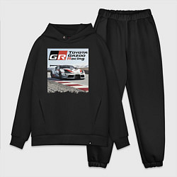 Мужской костюм оверсайз Toyota Gazoo Racing - легендарная спортивная коман, цвет: черный