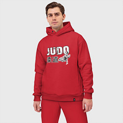 Мужской костюм оверсайз Style Judo, цвет: красный — фото 2