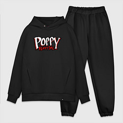 Мужской костюм оверсайз Poppy Playtime: Logo, цвет: черный