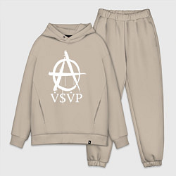 Мужской костюм оверсайз Anarhy of ASAP, цвет: миндальный