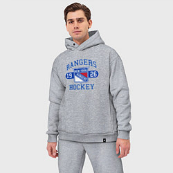 Мужской костюм оверсайз Нью Йорк Рейнджерс, New York Rangers, цвет: меланж — фото 2