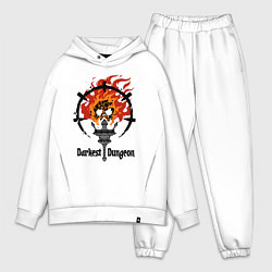 Мужской костюм оверсайз Darkest Dungeon: skull logo