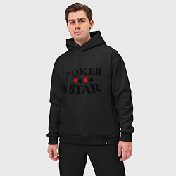 Мужской костюм оверсайз Poker Star цвета черный — фото 2