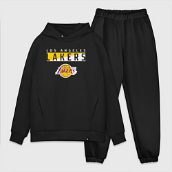 Мужской костюм оверсайз LA LAKERS NBA ЛЕЙКЕРС НБА, цвет: черный