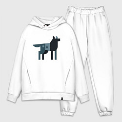 Мужской костюм оверсайз Wolf Minimalism