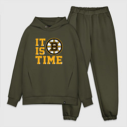 Мужской костюм оверсайз It Is Boston Bruins Time, Бостон Брюинз, цвет: хаки