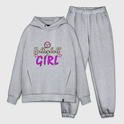 Мужской костюм оверсайз Volleyball - Girl, цвет: меланж