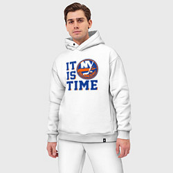 Мужской костюм оверсайз It Is New York Islanders Time Нью Йорк Айлендерс, цвет: белый — фото 2