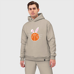 Мужской костюм оверсайз Basketball Bunny, цвет: миндальный — фото 2
