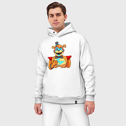 Мужской костюм оверсайз Five Nights at Freddys: Security Breach - Глэмрок, цвет: белый — фото 2