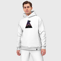 Мужской костюм оверсайз Горные Перевалы, цвет: белый — фото 2