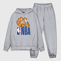 Мужской костюм оверсайз NBA Tiger, цвет: меланж