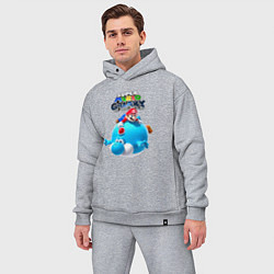 Мужской костюм оверсайз Super Mario Galaxy Nintendo, цвет: меланж — фото 2
