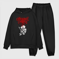 Мужской костюм оверсайз Cannibal Corpse skeleton, цвет: черный