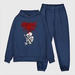 Мужской костюм оверсайз Cannibal Corpse skeleton цвета тёмно-синий — фото 1