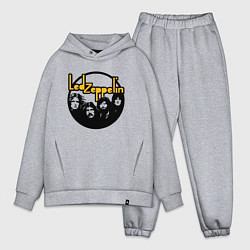 Мужской костюм оверсайз Led Zeppelin Лед Зеппелин, цвет: меланж