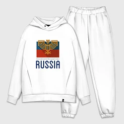 Мужской костюм оверсайз Russia - Союз, цвет: белый