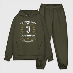 Мужской костюм оверсайз Juventus FC 1, цвет: хаки