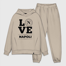 Мужской костюм оверсайз Napoli Love Классика, цвет: миндальный