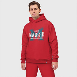 Мужской костюм оверсайз Team Madrid, цвет: красный — фото 2