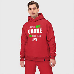 Мужской костюм оверсайз Quake I Paused, цвет: красный — фото 2