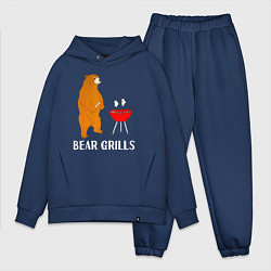 Мужской костюм оверсайз Bear Grills Беар Гриллс, цвет: тёмно-синий