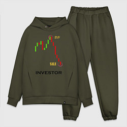 Мужской костюм оверсайз Investor, цвет: хаки