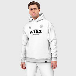 Мужской костюм оверсайз Ajax Униформа Чемпионов, цвет: белый — фото 2