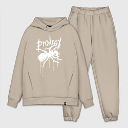 Мужской костюм оверсайз Draw white logo - Ant